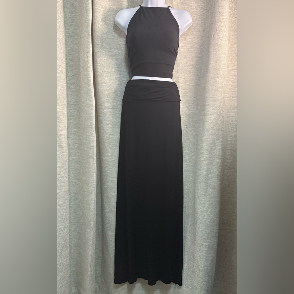 Nollie Midnight Black Maxi Skirt